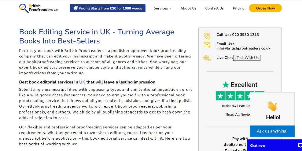 UK's Certified Professional Book Editors